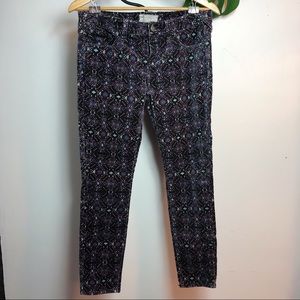 Free people velvet skinny jean.